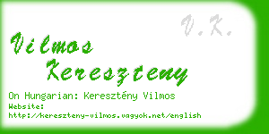 vilmos kereszteny business card